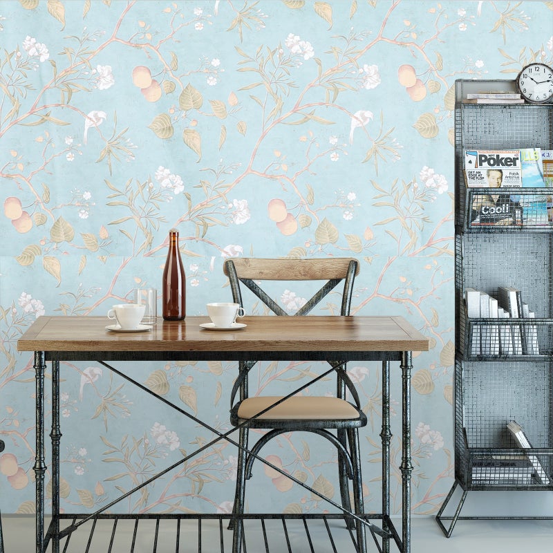 1 Roll Peel and Stick Self-Adhesive Wallpaper American Pastoral Non-Woven Wallpaper - Image 1