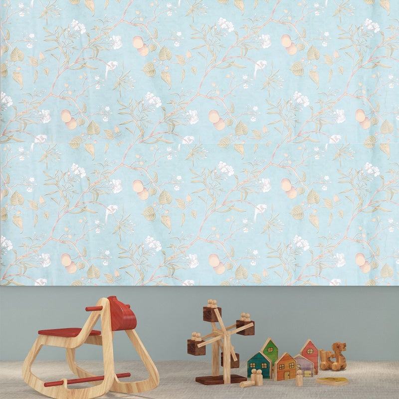 1 Roll Peel and Stick Self-Adhesive Wallpaper American Pastoral Non-Woven Wallpaper - Image 3