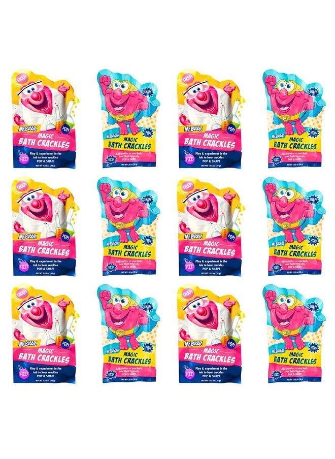 Mr. Bubble - Magic Bath Crackles Fun To Add To Bubble Bath To Make Bath Time Exciting For Kids With Colorful Pops And Fizzy Snap Fun (12 Packets 1 Oz Each) - Image 1