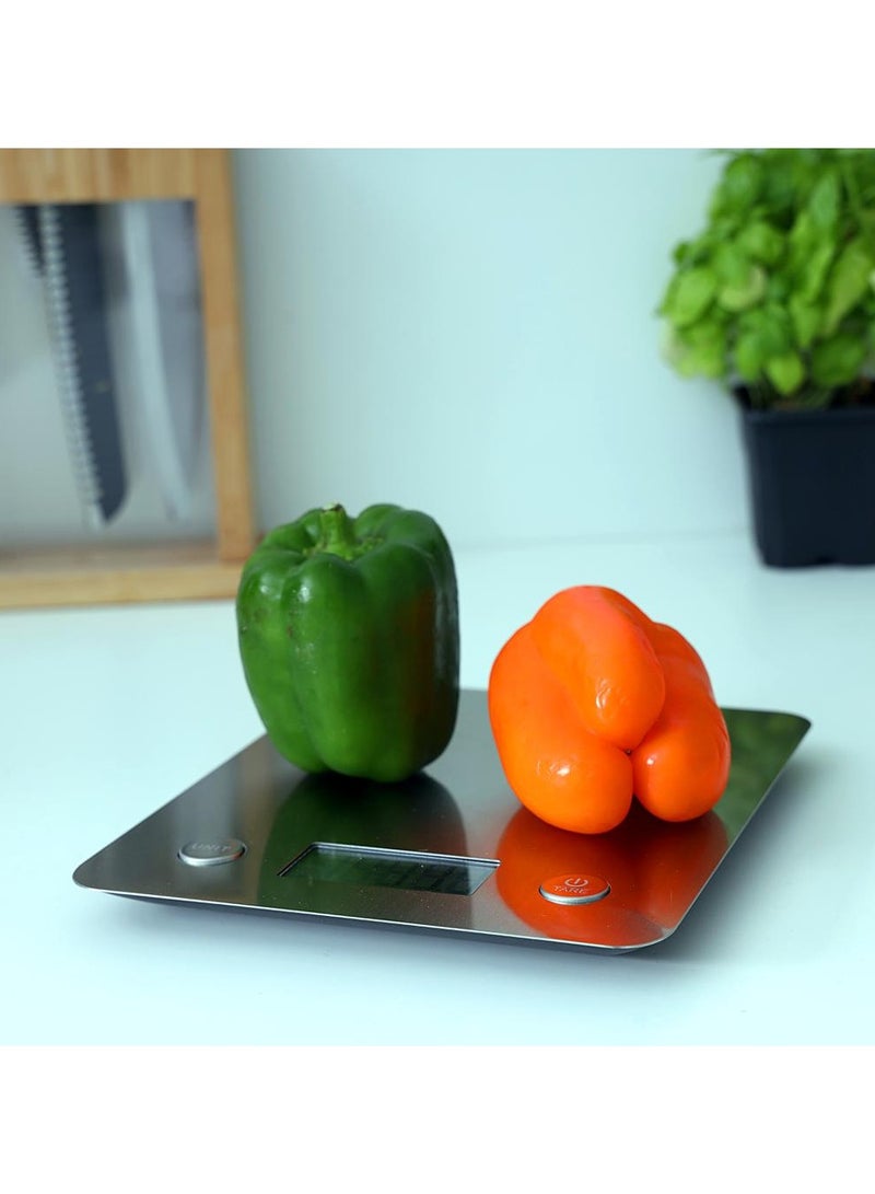 GEEPAS Digital Kitchen Scales | Stainless Steel Top Panel Auto-Off Function| High Accuracy GKS46507UK - Image 3