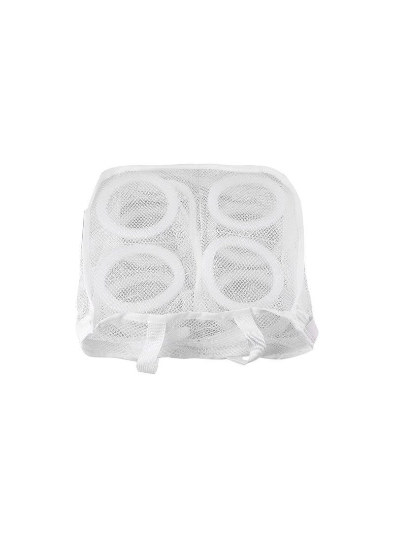 GGOOT 1 Pcs Nylon Mesh Washing Bag with Zipper,Travel Laundry Bags Square Storage Organizer for Underwear Hosiery Sock Baby Cloth Shoes Bra - Image 1