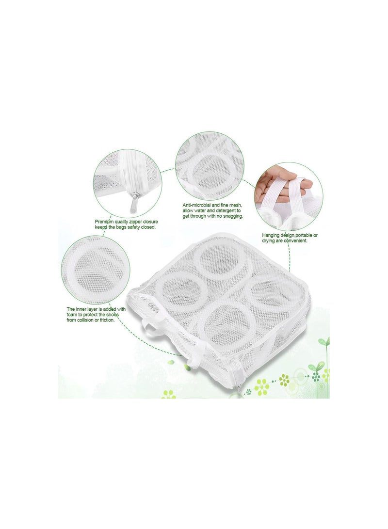 GGOOT 1 Pcs Nylon Mesh Washing Bag with Zipper,Travel Laundry Bags Square Storage Organizer for Underwear Hosiery Sock Baby Cloth Shoes Bra - Image 5