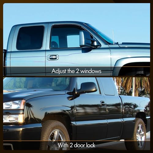 ASOPARTS 15883318 Front Driver Side Door Lock and Power Window Switch & Tan Bezel Assembly Fit for 2003-2007 Chevy Silverado, 2003-2007 GMC Sierra, 920-023 Replaces DWS-226 - Image 2