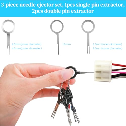 STHIRA® 80Pcs Terminal Removal Tool Kit, Full Size Metal Pin & Blade Extractors with Durable Bag, Universal Connector Pin Removal Tool, Reusable Car Repair Tools for Cars, Motorcycles & Appliances - Image 4