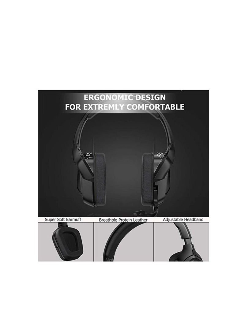 Phone Planet Gaming Headphone with Line,K20 RGB Camo Headphone Gaming Headset with Microphone LED Light Realistic Stereo Sound Computer Gamer Earphone Black - Image 5