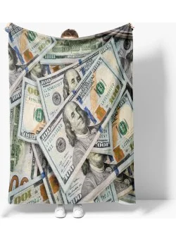 Eray Home Erays Home Erayshome Dollar Pattern Printed Polar TV Blanket