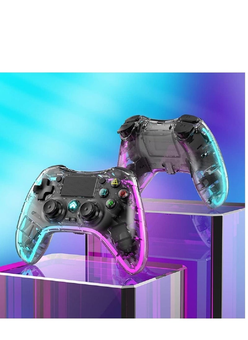 Generic - DMG Wireless Controller, 6-Axis Gyro Wireless Gamepad Controller, RGB Breathing Light, Asymmetric Vibration Motor, Stereo Headset Jack Wireless Game Controller, Compatible with Switch, PC, PS4, etc - Image 1
