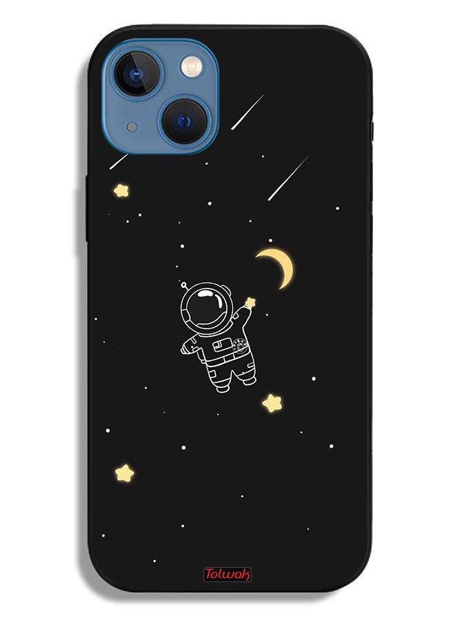 Tolwak Apple iPhone 13 Protective Case Astronaut Art Clip - Image 2