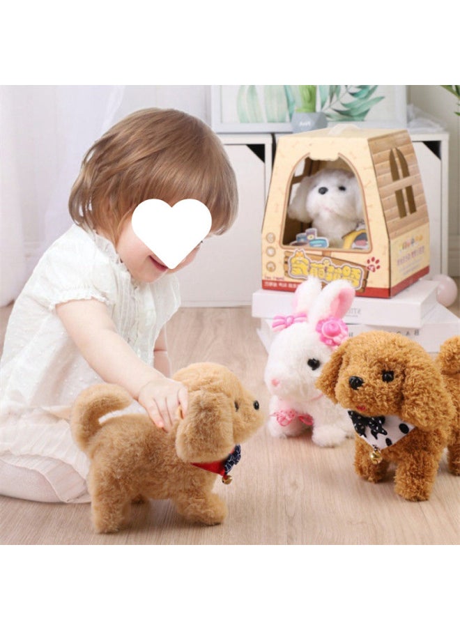 لعبة كهربائية قطيفة Fangzhen Dog قابلة للحركة للأطفال، كهربائية حقيقية من القطيفة الإلكترونية للمشي على شكل فتاة - اللون: ❥❣هاسكي (إصدار عالي الجودة لا يتساقط الوبر)~).-*-❣❥-المواصفات: ❥❣الشحن (بطارية قابلة لإعادة الشحن + شاحن) يأتي مع مقود الجرس❣❥  - Image 4