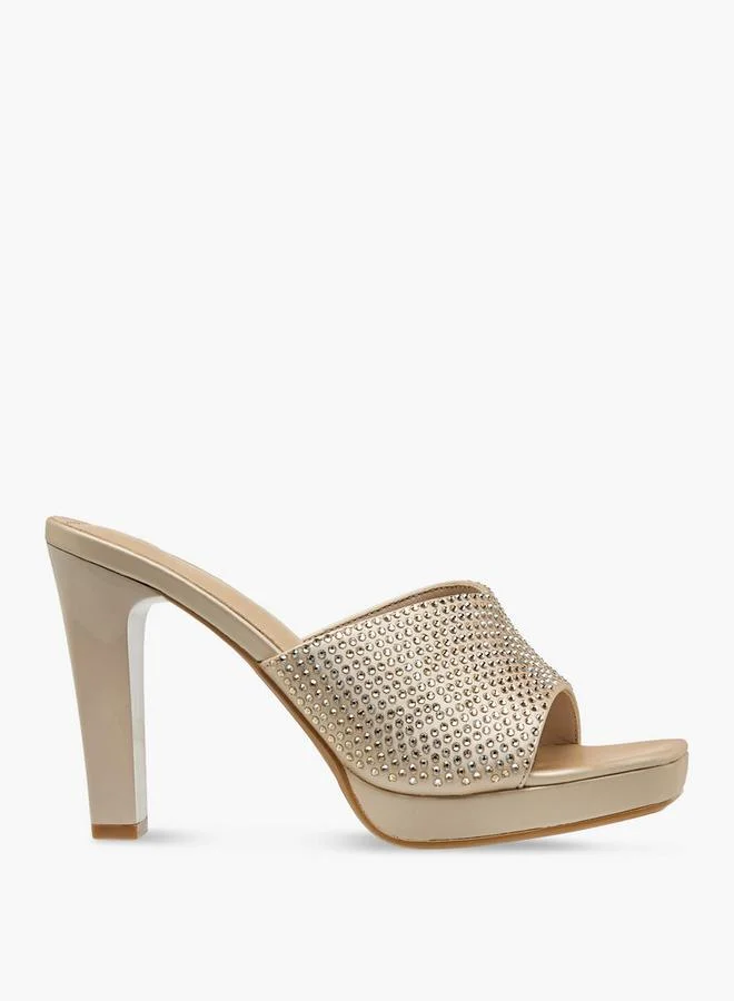 Flora Bella By Shoexpress PINK Flora Bella Women Block Heel Slide Sandals for Women | Best Price UAE