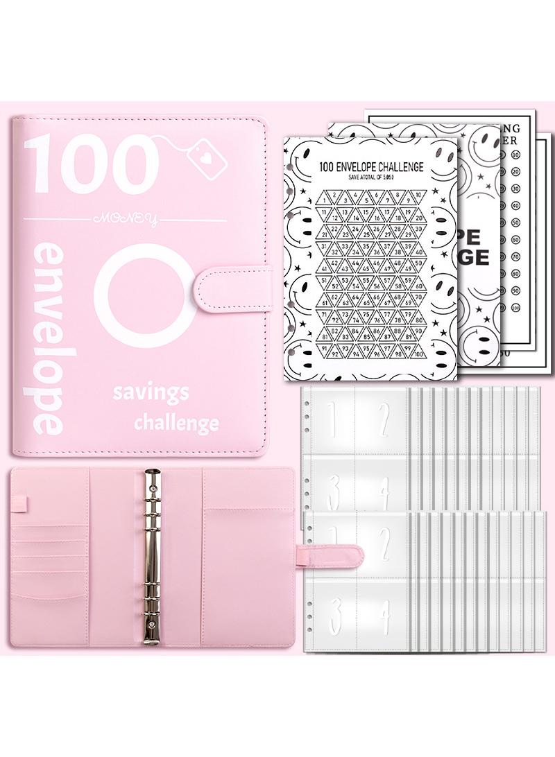Generic 100 Envelopes Money Saving Challenge, Money Saving Budget Binder, Savings Challenges Book and Digital Stickers - Image 1