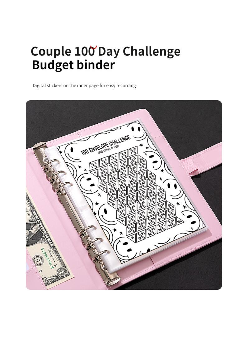 Generic 100 Envelopes Money Saving Challenge, Money Saving Budget Binder, Savings Challenges Book and Digital Stickers - Image 3