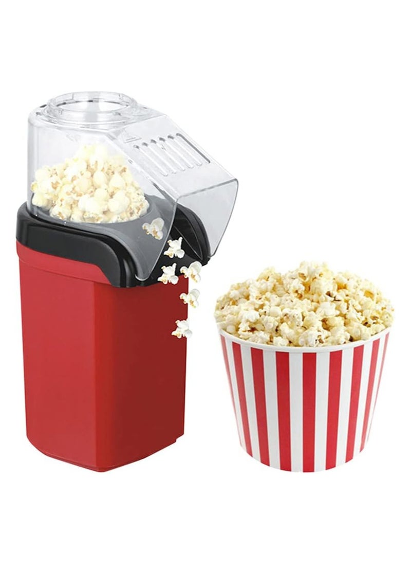 Generic Popcorn Popper,  Mini Popcorn Popper Hot Air Popcorn Machine Corn Kernel Air Popper Compact Electric Popcorn Maker With Measuring Spoon (No Oil Required)  - Image 1