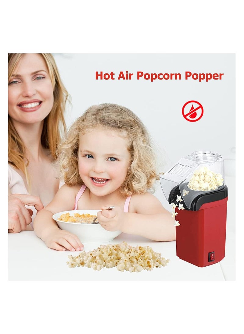 Generic Popcorn Popper,  Mini Popcorn Popper Hot Air Popcorn Machine Corn Kernel Air Popper Compact Electric Popcorn Maker With Measuring Spoon (No Oil Required)  - Image 4