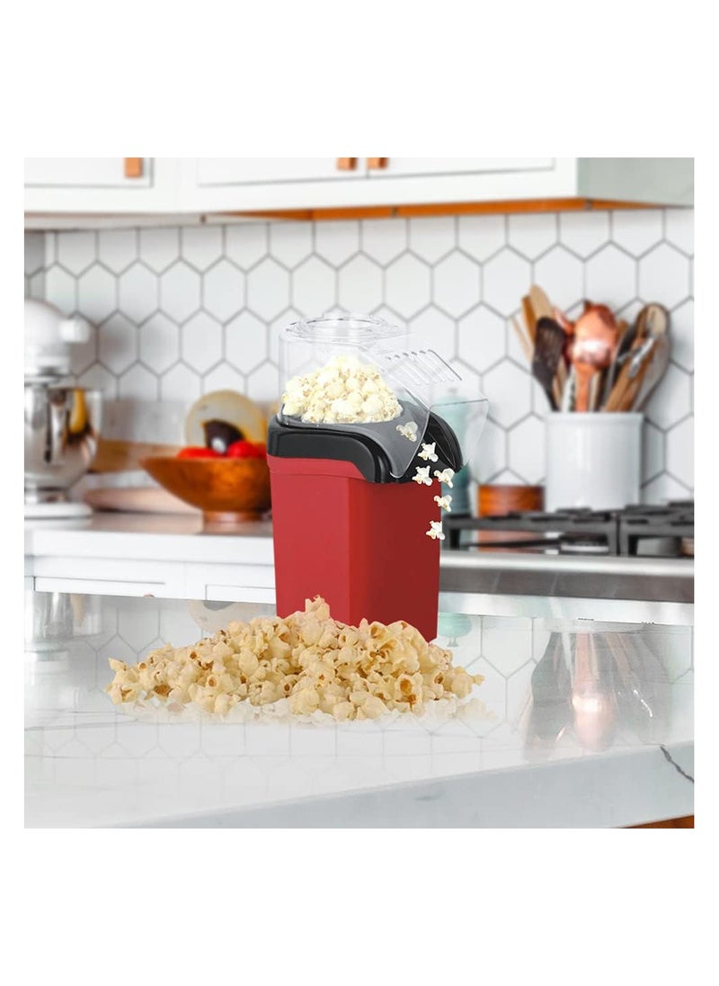 Generic Popcorn Popper,  Mini Popcorn Popper Hot Air Popcorn Machine Corn Kernel Air Popper Compact Electric Popcorn Maker With Measuring Spoon (No Oil Required)  - Image 3