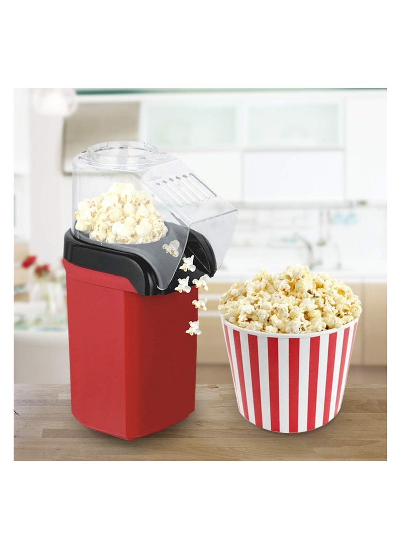 Generic Popcorn Popper,  Mini Popcorn Popper Hot Air Popcorn Machine Corn Kernel Air Popper Compact Electric Popcorn Maker With Measuring Spoon (No Oil Required)  - Image 2