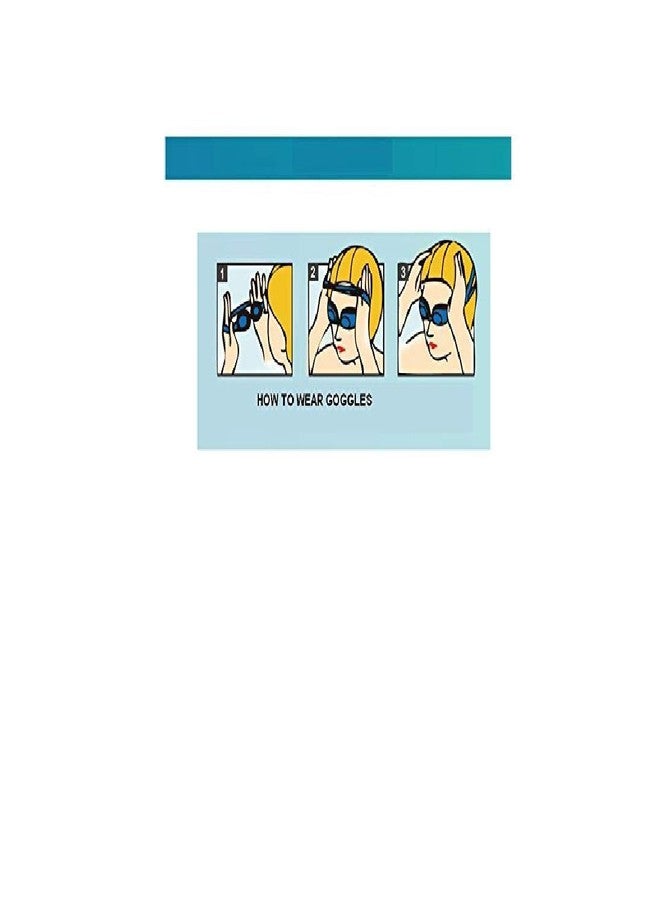 Saeko Stripes Silicon Swimming Cap, Unisex Adult (Blue) - Image 3