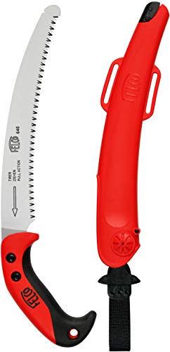 FELCO F640 Pruning Saw – Full-Stroke Pull-Cut Saw for Tree Trimming, Forestry & Outdoor Use | Tree Branch Cutter | Handsaw with Chrome-Plated 10" Blade, Ergonomic Handle, Locking Sheath with Belt Loop - Image 3