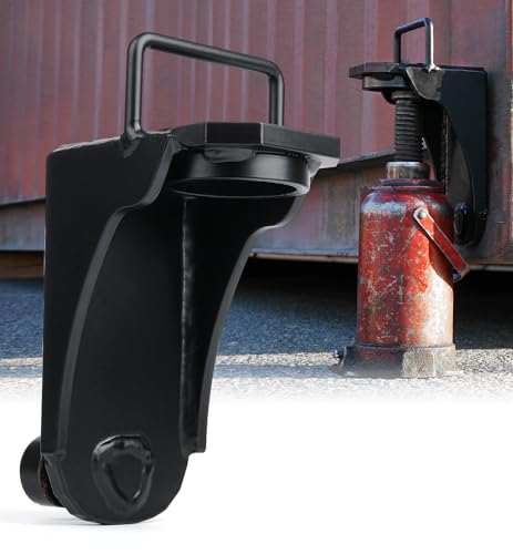 Lupar HeavyDuty Shipping Container Jack Lug with UShaped Handle Storage Container Leveler Booster Black