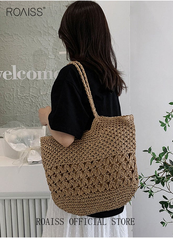 Women Straw Woven Shoulder Bag Summer Beach Travel Crossbody Handbag Classics Satchel Purse Woven Handbags Women Straw Tote Bag with Zip - pzsku/ZFDE44186D80A4D9CB5D1Z/45/_/1692256230/a234dd9c-6b24-45e9-9cae-12e61037f59d