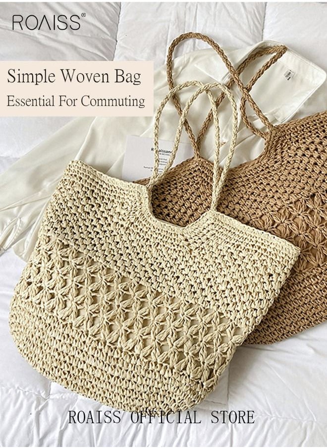 Women Straw Woven Shoulder Bag Summer Beach Travel Crossbody Handbag Classics Satchel Purse Woven Handbags Women Straw Tote Bag with Zip - pzsku/ZFDE44186D80A4D9CB5D1Z/45/_/1692262037/cd54babe-49e4-470f-be12-1bb956942840