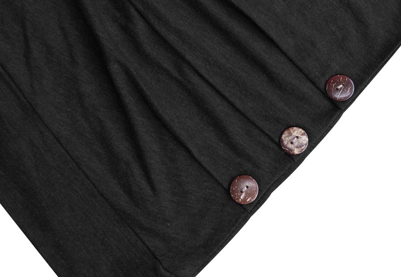 Jescakoo Summer Tops for Women Short Sleeve V Neck T Shirts Cute Fashion 2024 Black XL - Image 3
