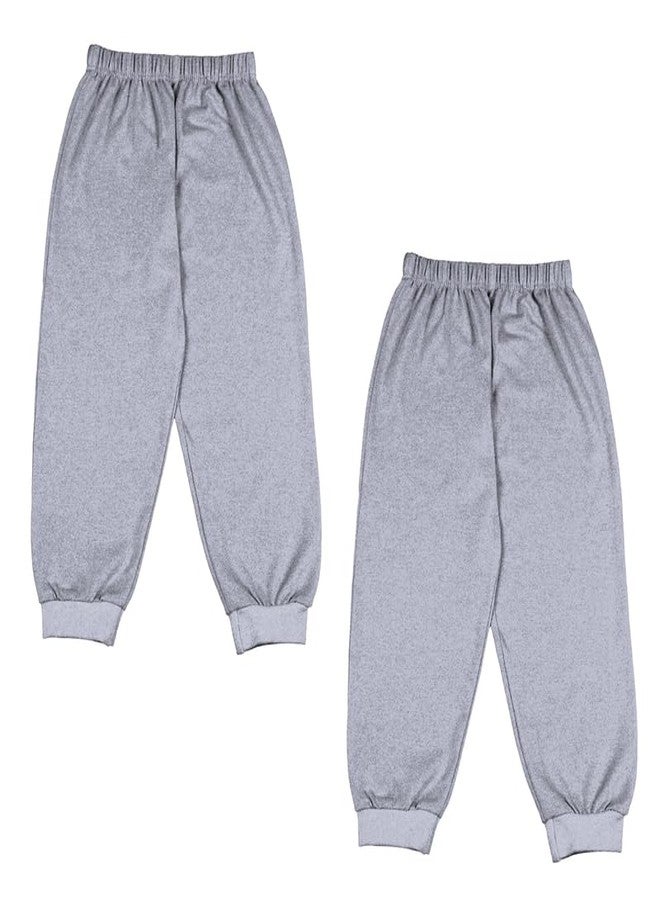 Sakuya Cotton Pants for Kids| 0-12 Months | Grey | Pack of 2 | Superior-Grade Cotton Pajama Bottoms with Elastic Waistband, Lightweight & Breathable Fabric for Play, Sleep, Everyday Wear for Kids - Image 1