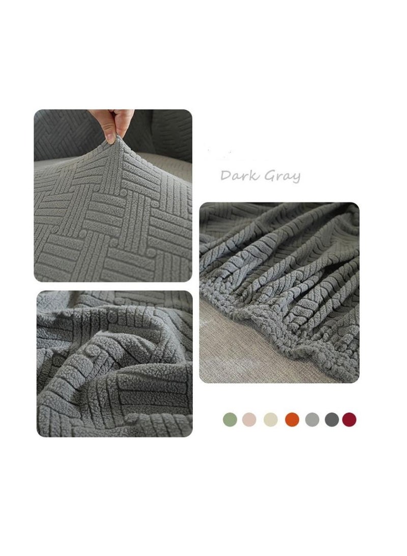 Y&D Stretch Chair Sofa Slipcover Non Slip Soft Couch Sofa Cover, Washable Furniture Protector with Non Slip Foam and Elastic Bottom for Kids, Pets Single seat - Image 3