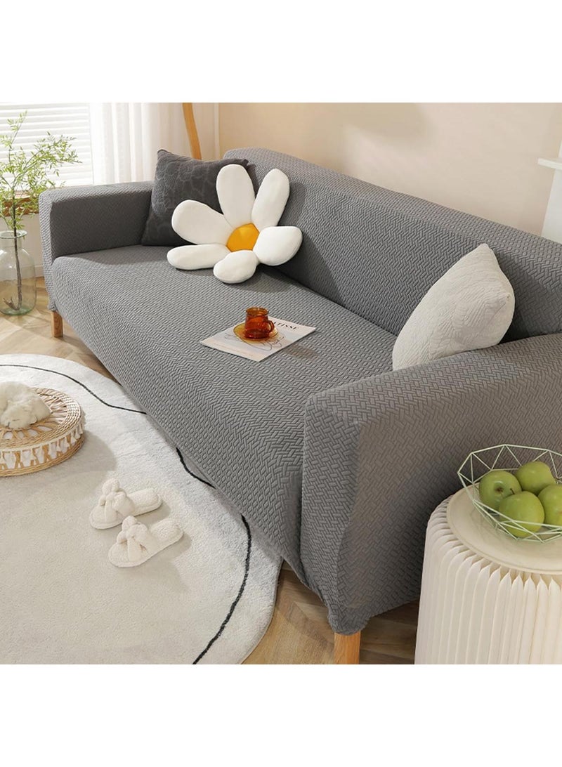 Y&D Stretch Chair Sofa Slipcover Non Slip Soft Couch Sofa Cover, Washable Furniture Protector with Non Slip Foam and Elastic Bottom for Kids, Pets Single seat - Image 1