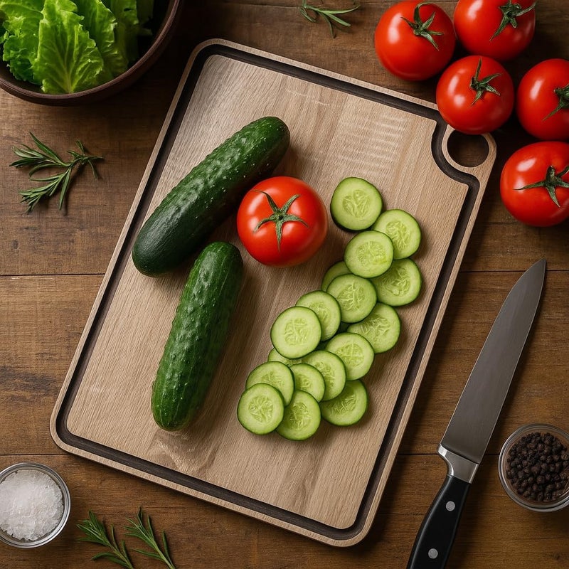 BS B&S Brown Cutting Board with Juice Channel - Image 3