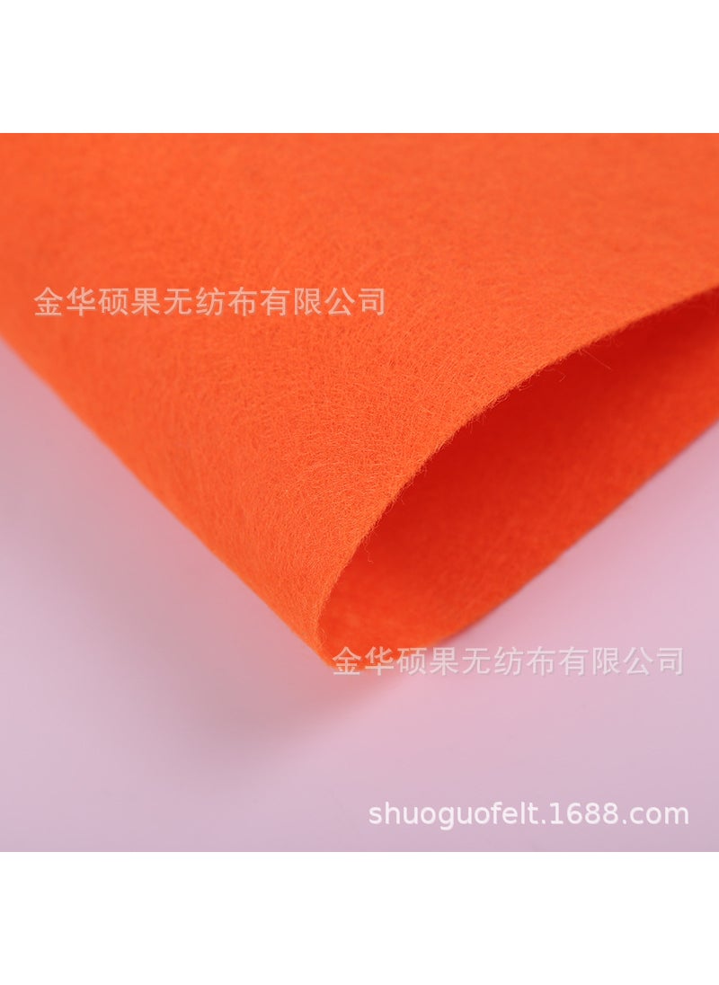 Generic 2MM Thick Colored Felt Fabric for Crafts 1622 Orange 