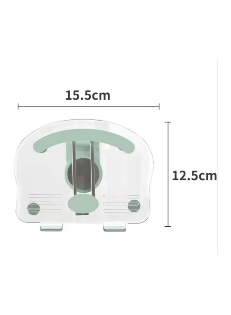 Tablet and Laptop Holder, Foldable Acrylic Desk Mount Stand, Features a Spiral Design for Easy Rotation, Rotates 360 Degrees, 180 Angles - Image 2