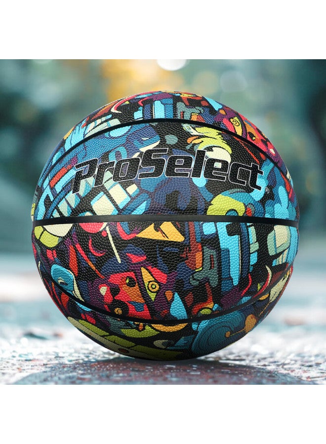 Pro Select Proselect No.7 Basketball, Moisture-absorbing Pu Material, Indoor And Outdoor Wear-resistant, For Student Training And Adult Compeion, Standard Basketball Gb313 - Image 1