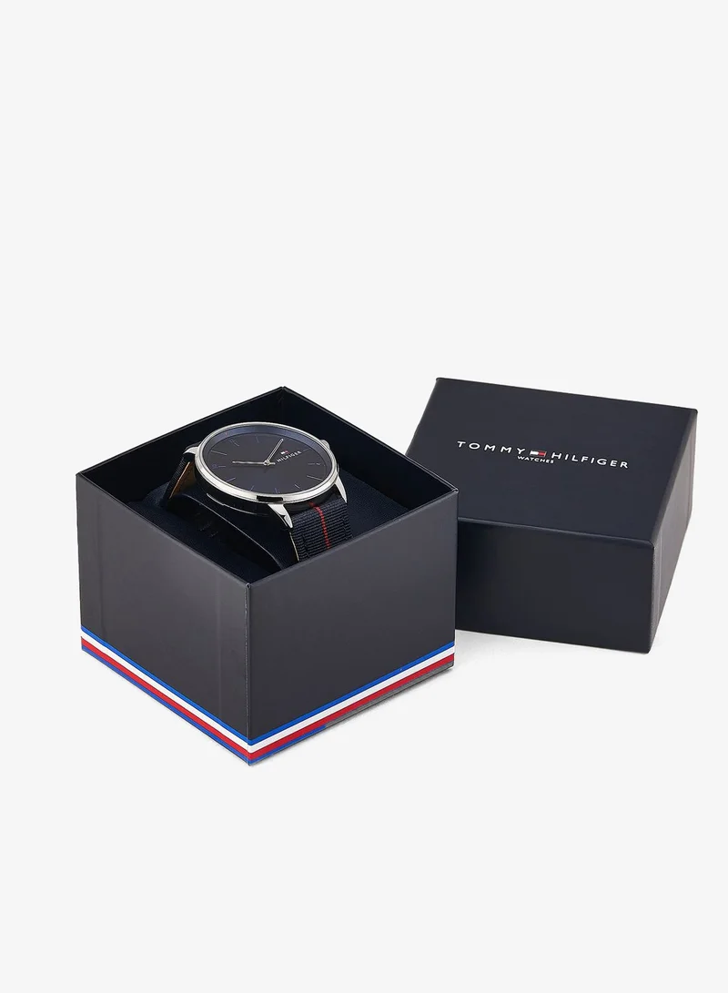 Tommy Hilfiger  Mens Analog Quartz Watch With Navy Blue Nylon Strap - 1791844 for Men | Best Price UAE