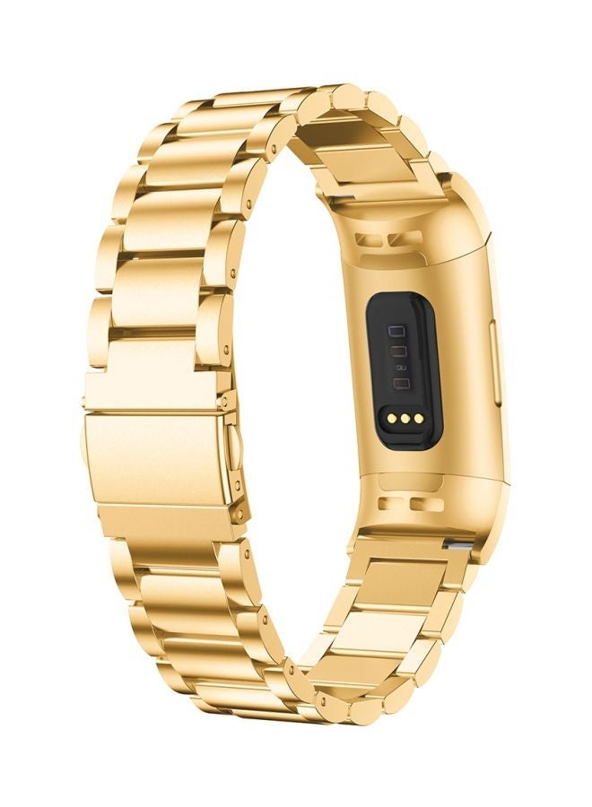 NIBEMINENT Replacement Strap For Fitbit Charge 3 Gold - Image 4