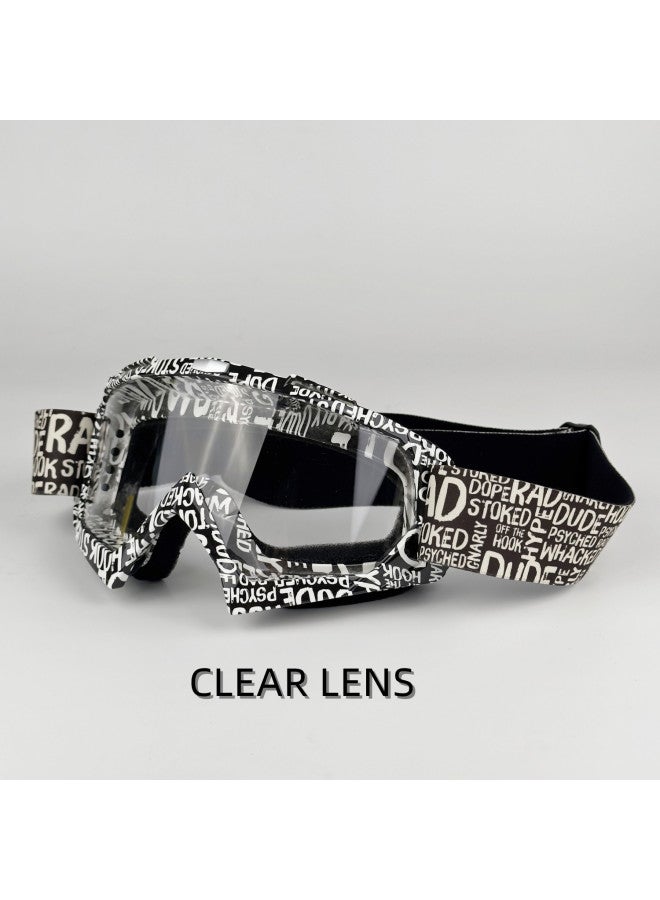 11a Transparent Outdoor Ski Goggles Motorcycle Goggles Unisex Cycling Helmet Mountaineering Windproof Riding Goggles X600