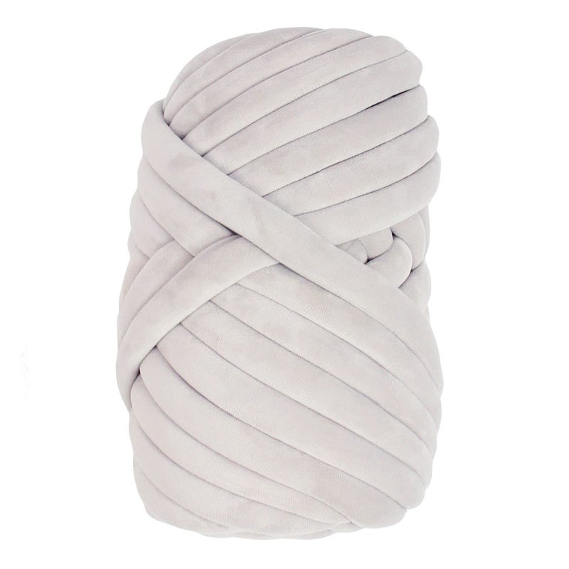 Casaphoria Chunky Yarn for Hand  Arm Knitting Super Soft Giant Yarn for DIY Blankets  Pillows Light Grey 23Lbs47Yards