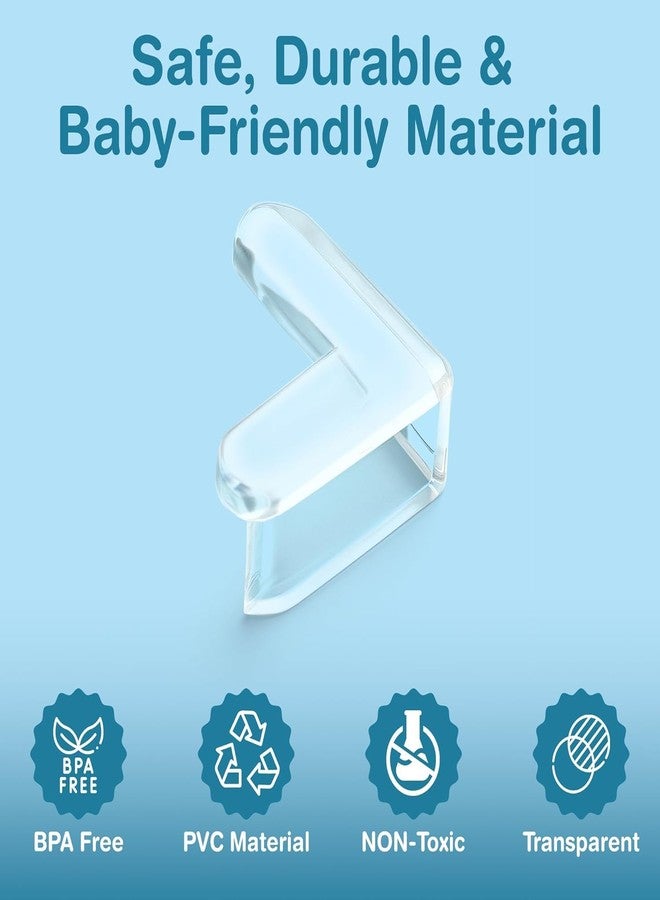 MUCHOCONNECT Silicone Corner Protector for Baby, Edge Protector for Sharp Edges - Pack of 16 | Clear Baby Proofing Edge & Table Corner Guards | Furniture, Bed & Glass Edge Safety Bumpers - Image 4