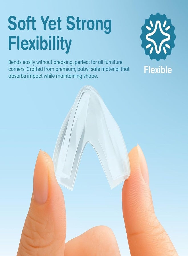 MUCHOCONNECT Silicone Corner Protector for Baby, Edge Protector for Sharp Edges - Pack of 16 | Clear Baby Proofing Edge & Table Corner Guards | Furniture, Bed & Glass Edge Safety Bumpers - Image 2