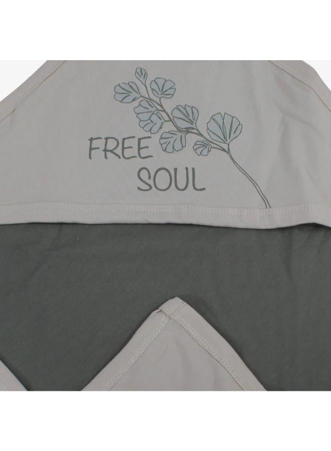 Junior Baby Girls Cotton Blanket – Beige "Free Soul” Design - Image 3