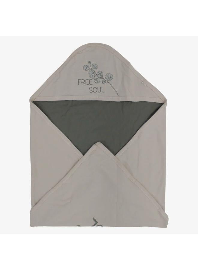 Junior Baby Girls Cotton Blanket – Beige "Free Soul” Design - Image 2