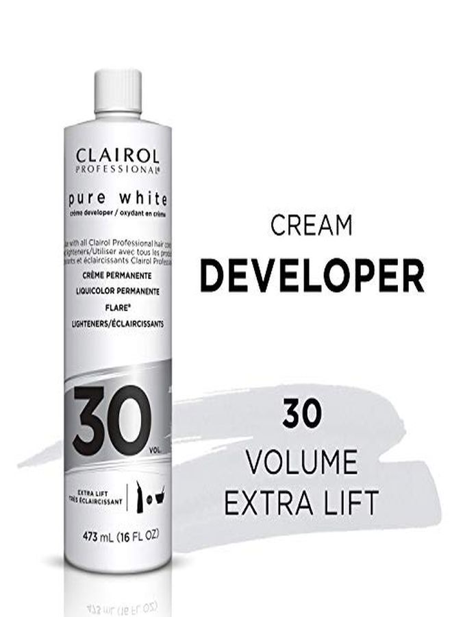CLAIROL PROFESSIONAL Pure White 30 Volumecrème Developer, 16 Oz - Image 3