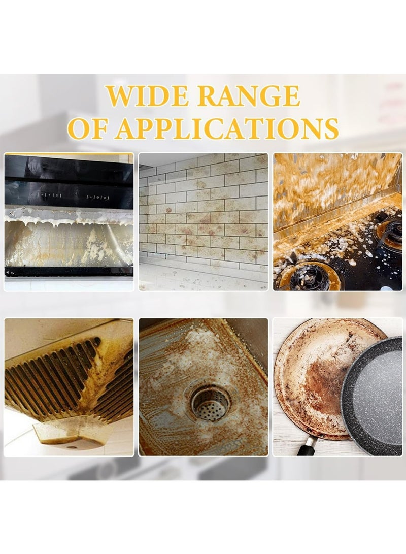 Jakehoe مطبخ صغير منظف الزيت الثقيل - رذاذ منظف إزالة الدهون الثقيل لبقع الزيت العنيدة لأسطح المطبخ جميع أغراض إمدادات التنظيف (100 مل) - Image 3