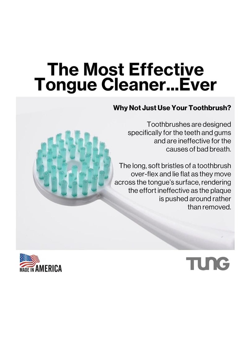 Tung Tung Tongue Gel | Fresh Mint Tongue Cleaning Paste | Bad Breath and Halitosis | Mouth Odor Eliminator | Use with Tongue Brushes & Scrapers | Made in America (2 Pack)  - Image 2