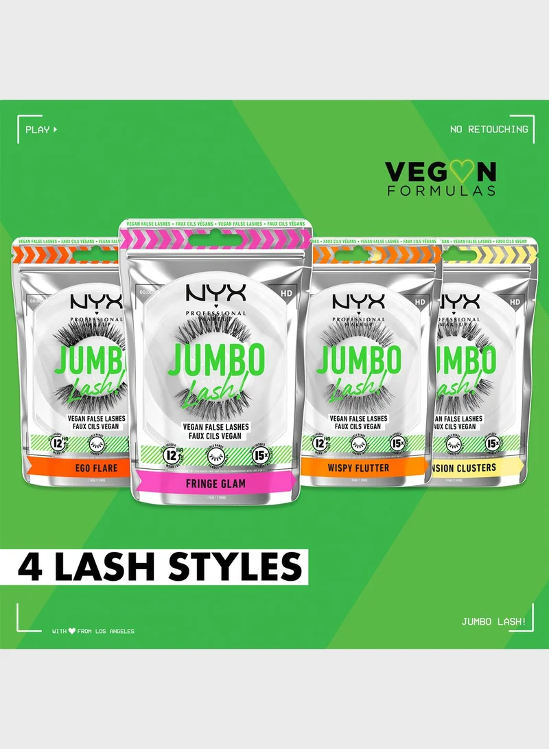 Nyx Professional Makeup Ego Flare Jumbo Lash! Vegan False Lashes - Ego Flare for Women | Best Price UAE