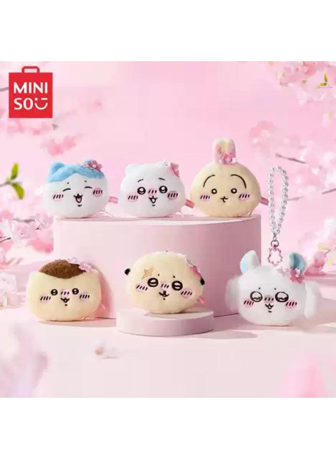 MINISO x Chiikawa Character Plush Pendant Collection Plush Pendant Keychain, 1 Assorted Character from 6 Designs, Cute Collectible Accessory and Gift - Image 1