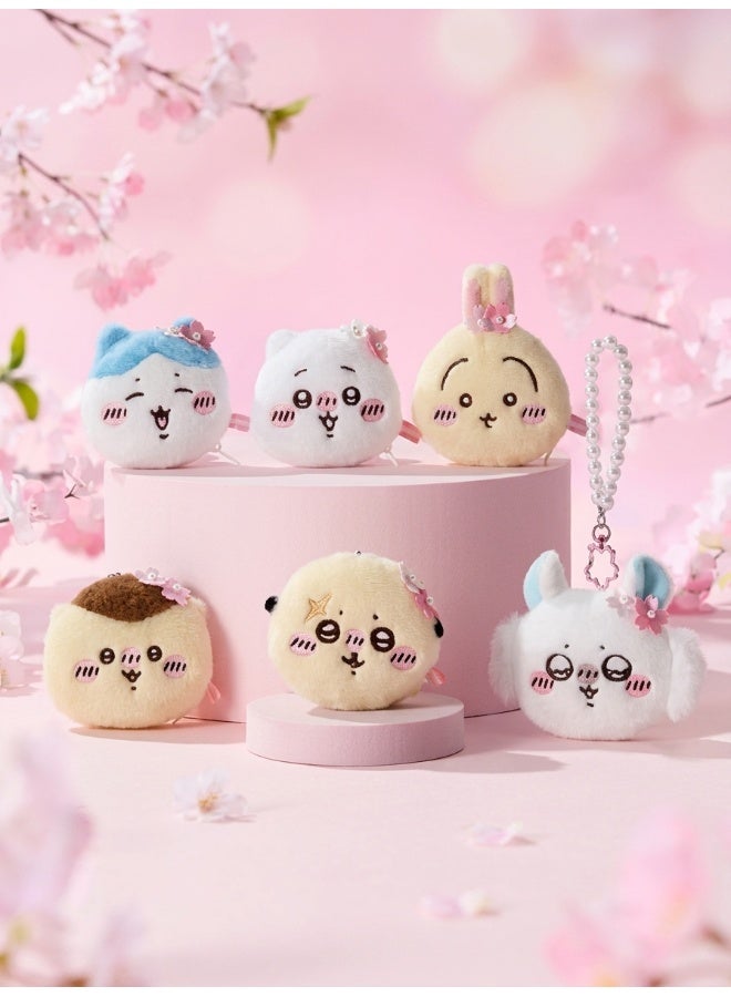 MINISO x Chiikawa Character Plush Pendant Collection Plush Pendant Keychain, 1 Assorted Character from 6 Designs, Cute Collectible Accessory and Gift - Image 5
