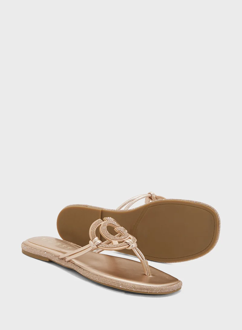 GUESS Multi Strap Low Heel Sandals