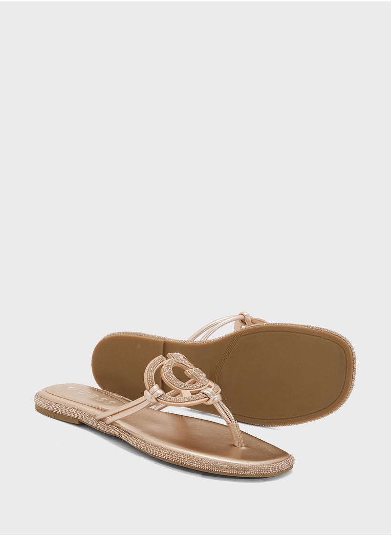GUESS Multi Strap Low Heel Sandals  - Image 3