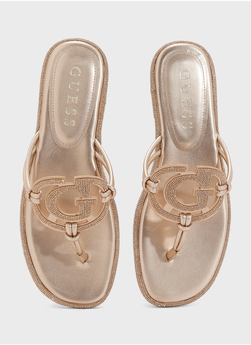 GUESS Multi Strap Low Heel Sandals  - Image 4